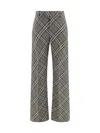 Burberry Archive Check Tailored Pants In Crater Ip Check
