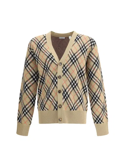 Burberry Archive Check Wool Cardigan