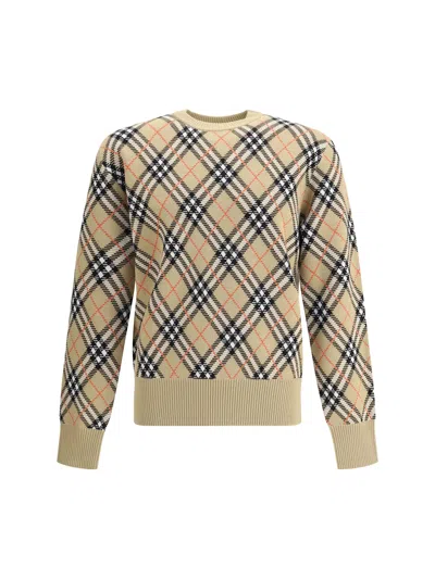 BURBERRY ARCHIVE CHECK WOOL SWEATE