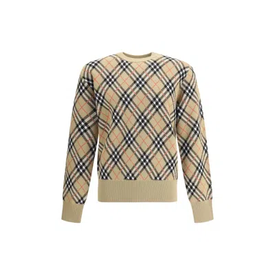 BURBERRY ARCHIVE CHECK WOOL SWEATE
