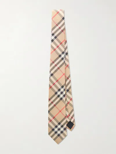 Burberry Archive Checked Silk-twill Tie In Multi