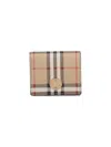 Burberry Structured Check Pattern Wallet