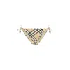 Burberry Archivio Check Brief Swimsuit In Beige
