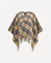 Burberry Archivio Check Cashmere Cape