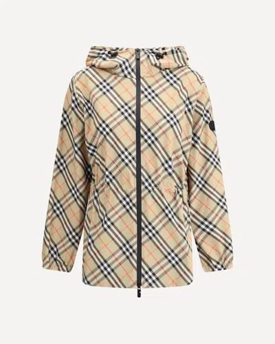 BURBERRY ARCHIVIO CHECK HOODED JACKET