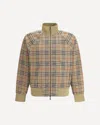 Burberry Beige Sweatshirt With Check Motif In Jacquard In Brown
