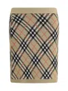 Burberry Women Archivio Check Miniskirt