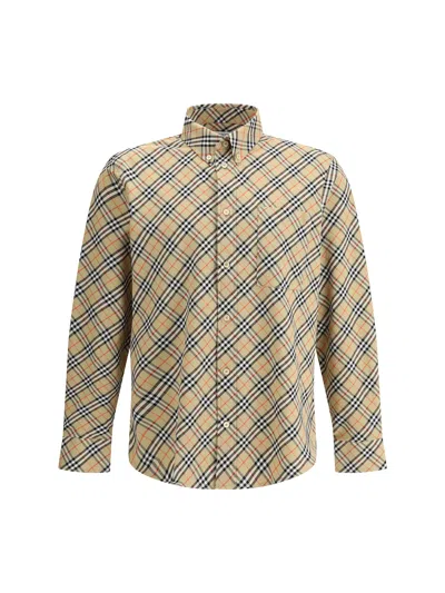 Burberry Archivio Check Shirt In Sand Ip Check