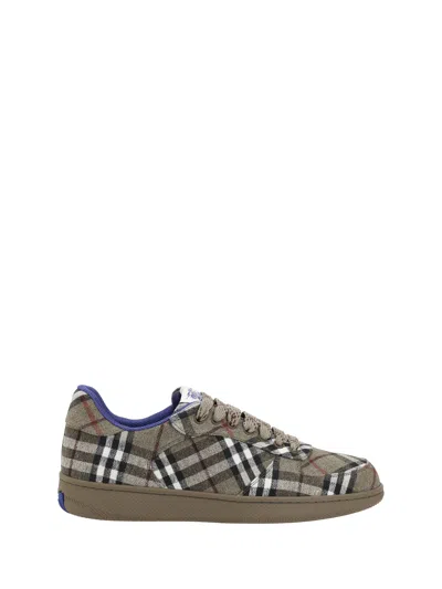 Burberry Archivio Check Sneakers In Brush Ip Check