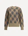 Burberry Archivio Check Sweater In Brown