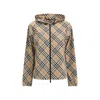 Burberry Women Archivio Check Waterproof Jacket