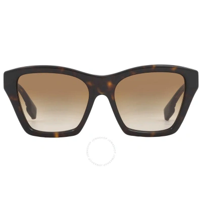 Burberry Arden Brown Gradient Butterfly Ladies Sunglasses Be4391 300213 54 In Brown / Dark