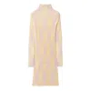 Burberry Argyle Check Pattern Ribbed-knit Dress In Neutral