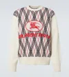 Burberry Argyle Pattern Crew Neck Sweater