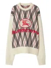 Burberry Argyle Pattern Crew Neck Sweater
