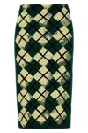 Burberry Argyle Pattern Skirt