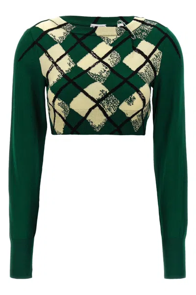 BURBERRY BURBERRY ARGYLE PATTERN SWEATER