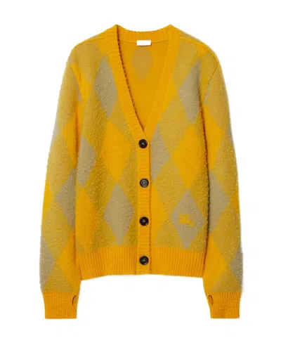 BURBERRY BURBERRY CHECKED V-NECK CARDIGAN