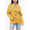 Burberry Argyle Diamond Patterned Rib Trim Cardigan