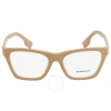 BURBERRY BURBERRY ARLO DEMO SQUARE LADIES EYEGLASSES BE2355 3990 52