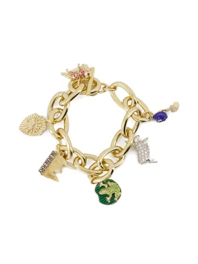 Burberry Armband Mit Anhängern In Gold