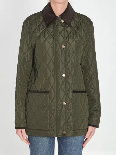 BURBERRY BURBERRY ARMY GREEN NYLON JACKET