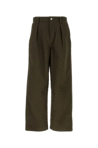 Burberry Olive Relaxed Fit Pant In Green