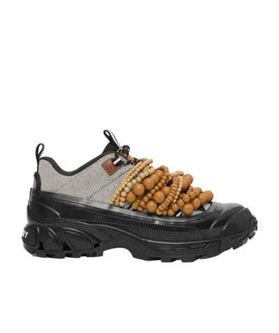 Burberry Arthur Bead-embellished Low-top Sneakers In Black