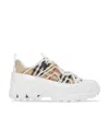 Burberry Arthur Vintage Check Sneakers In White