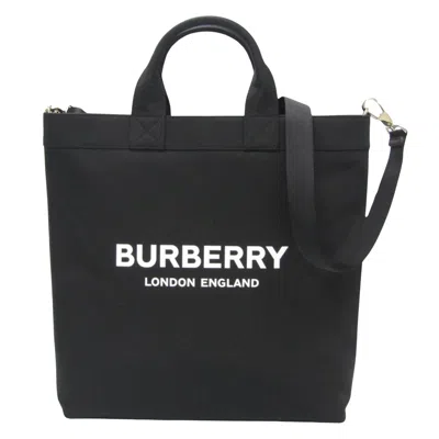 Pre-owned Burberry Artie Black Synthetic Tote Bag ()