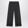 Burberry Ash Coloured Trousers With Lapels