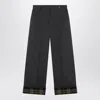 Burberry Ash Coloured Trousers With Lapels