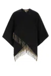 Burberry Wool Reversible Cape In Black