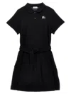 Burberry Ekd-embroidered Dress In Black