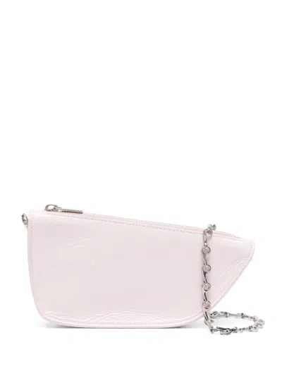 Burberry Asymmetric Leather Crossbody Bag In Pink
