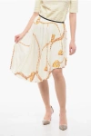 Burberry Woman Midi Skirt Ivory Size 6 Polyester
