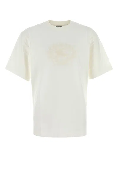 BURBERRY BURBERRY WHITE COTTON T-SHIRT