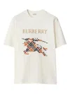 Burberry Short Sleeves T-shirt With Logo In White