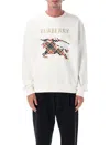 Burberry Crewneck Cotton Sweatshirt With Cross Stitch Ekd