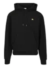 Burberry Men Black Sweatshirt With Ekd Embroidery On The Front And Logo Print On The Rear In Cotton