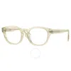 Burberry Aubrey Demo Oval Men's Eyeglasses Be2382d 3852 49