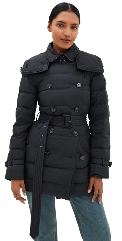 Burberry Audley Short Coat Black