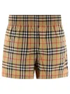 Burberry Audrey Check Cotton Shorts