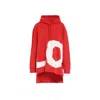 Burberry Aurore Love Hooded Sweatshirt In Red