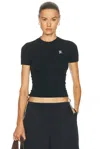 Burberry Avery Drawstring T-shirt In Black