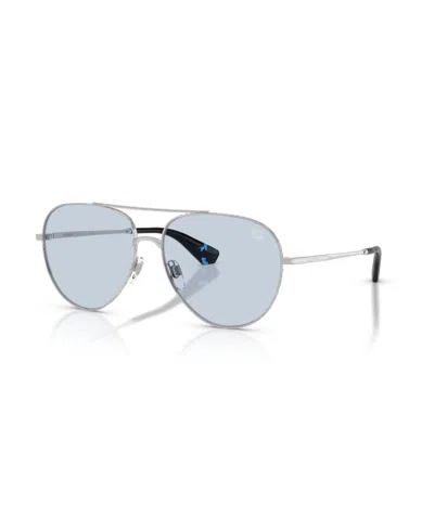 Burberry Aviator Metal Sunglasses Be3172 In Blue