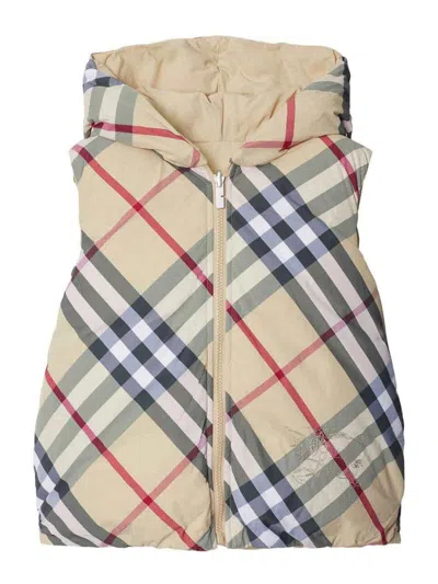 Burberry Kids' Chaleco - Blanco In Multi