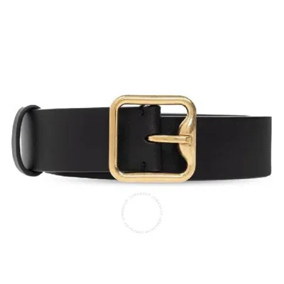 Burberry B Buckle Calf Leather Belt In Black