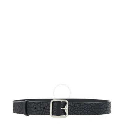 Burberry B-buckle Leather Belt In Black