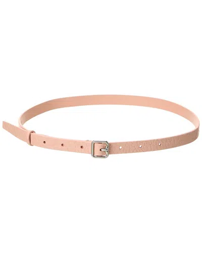 Burberry B Buckle Leather Belt In Pink